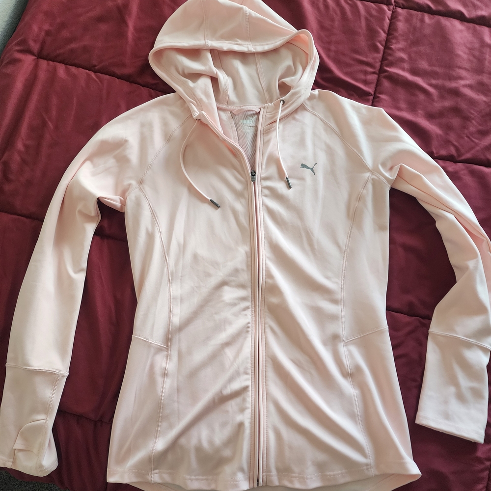 Puma Soft Pink Hooded Jacket